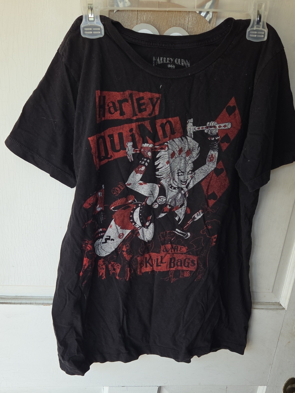 Black Graphic Tee -  Harley Quinn Medium Goth
